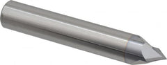 Accupro - 1/2" Diam 2 Flute Single End Solid Carbide Chamfer Mill - Makers Industrial Supply