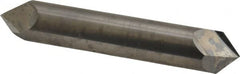 Accupro - 1/2" Diam 2 Flute Double End Solid Carbide Chamfer Mill - Makers Industrial Supply