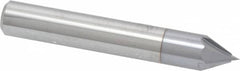 Accupro - 3/8" Diam 4 Flute Single End Solid Carbide Chamfer Mill - Makers Industrial Supply