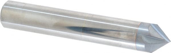 Accupro - 1/2" Diam 4 Flute Single End Solid Carbide Chamfer Mill - Makers Industrial Supply