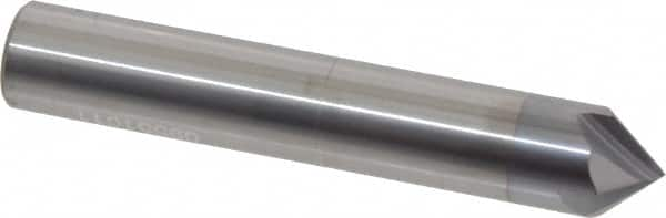 Accupro - 1/2" Diam 4 Flute Single End Solid Carbide Chamfer Mill - Makers Industrial Supply