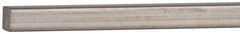 Value Collection - 12" Long x 1/8" High x 1/8" Wide, Plain Key Stock - Stainless Steel - Makers Industrial Supply