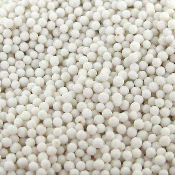 Raytech - Ceramic Carrier, Ball Shaped Ceramic Abrasive Media - Dry Operation, 1mm Diam x 1mm High Base - Makers Industrial Supply