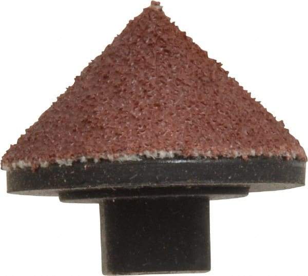 Superior Abrasives - 1/8" Diam 60 Grit 90° Included Angle Center Lap - Aluminum Oxide, Medium Grade, Shank Mounted - Makers Industrial Supply