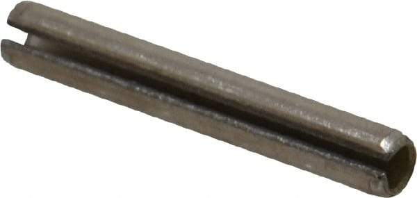 Value Collection - 3/16" Diam x 1-1/4" Long Slotted Spring Pin - Grade 18-8 Stainless Steel - Makers Industrial Supply