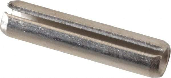 Value Collection - 1/4" Diam x 1-1/8" Long Slotted Spring Pin - Grade 18-8 Stainless Steel - Makers Industrial Supply