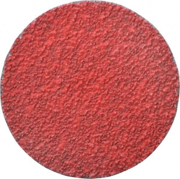 Merit Abrasives - 3" Disc Diam, 36 Grit, Ceramic Quick Change Disc - Type S Attaching System, Coated, Very Coarse Grade, 20,000 RPM - Makers Industrial Supply