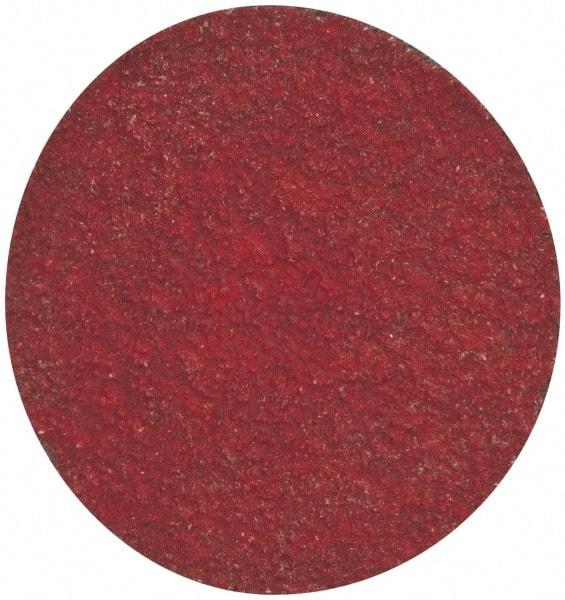 Merit Abrasives - 1-1/2" Disc Diam, 60 Grit, Ceramic Quick Change Disc - Type R Attaching System, Coated, Medium Grade, 30,000 RPM - Makers Industrial Supply