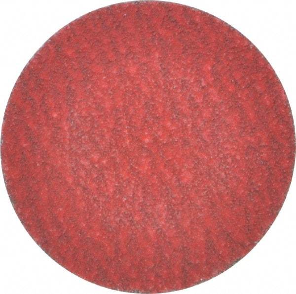 Merit Abrasives - 2" Disc Diam, 80 Grit, Ceramic Quick Change Disc - Type R Attaching System, Coated, Medium Grade, 30,000 RPM - Makers Industrial Supply