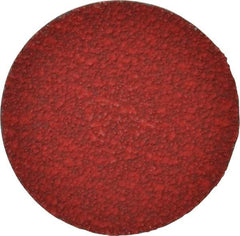 Merit Abrasives - 3" Disc Diam, 40 Grit, Ceramic Quick Change Disc - Type R Attaching System, Coated, Coarse Grade, 20,000 RPM - Makers Industrial Supply