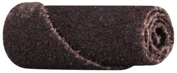 Merit Abrasives - 3/8" Max Roll Diam x 1" OAL, 60 Grit Aluminum Oxide Straight Cartridge Roll - 1/8" Pilot Hole Diam, Medium Grade, 23,000 Max RPM - Makers Industrial Supply