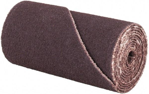 Merit Abrasives - 3/4" Max Roll Diam x 1-1/2" OAL, 120 Grit Aluminum Oxide Straight Cartridge Roll - 1/8" Pilot Hole Diam, Fine Grade, 18,000 Max RPM - Makers Industrial Supply