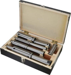 Interstate - 1 to 2" Face Diam, Expanding Lathe Mandrel Set - 3 Pieces - Makers Industrial Supply