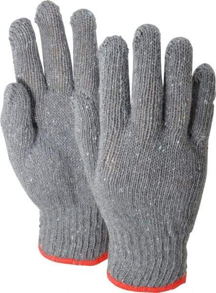 PRO-SAFE - Size S (7) Cotton/Polyester General Protection Work Gloves - For General Purpose, Uncoated, Knit Wrist Cuff, Full Fingered, Gray, Paired - Makers Industrial Supply