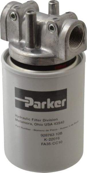 Parker - 3/4 NPTF, 10 Micron, Filter Assembly - Microglass - Makers Industrial Supply