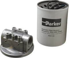 Parker - 1-1/4 NPTF, 3 Micron Filter Assembly - Cellulose - Makers Industrial Supply