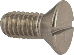 Value Collection - 5/16-18 UNC, 3/4" OAL Slotted Drive Machine Screw - Flat Head, Grade 316 Stainless Steel, Uncoated, Without Washer - Makers Industrial Supply