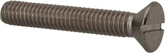 Value Collection - 5/16-18 UNC, 2" OAL Slotted Drive Machine Screw - Flat Head, Grade 316 Stainless Steel, Uncoated, Without Washer - Makers Industrial Supply