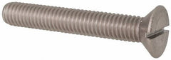 Value Collection - 3/8-16 UNC, 2-1/2" OAL Slotted Drive Machine Screw - Flat Head, Grade 316 Stainless Steel, Uncoated, Without Washer - Makers Industrial Supply