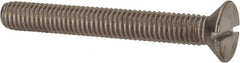 Value Collection - 3/8-16 UNC, 3" OAL Slotted Drive Machine Screw - Flat Head, Grade 316 Stainless Steel, Uncoated, Without Washer - Makers Industrial Supply