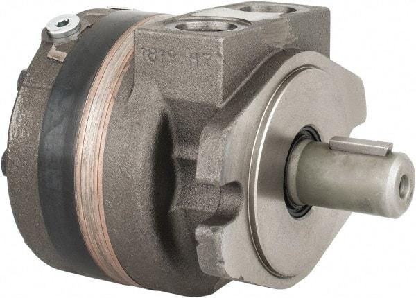 Parker - SAE Thread, 7/8-14" Port Size, 858 Max RPM, Bi Rotational, SAE A Mount Hydraulic Motor - 2,500 Max psi, 3.6 Cu In Displacement, 180°F Max - Makers Industrial Supply