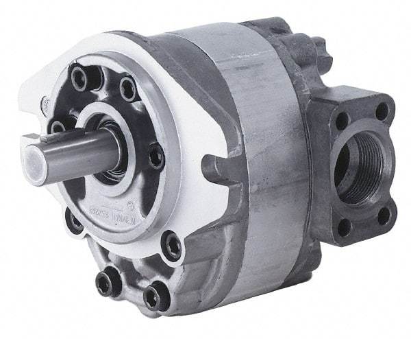 Parker - 2 GPM, 7/8-14 UNF-2B SAE Inlet Size, 2,500 RPM, 1/2" Shaft Diam, SAE AA Mount, Hydraulic Gear Pump - 2.04 GPM at 1,800 RPM, 4.08 GPM at 3,600 RPM, 2,500 psi Max Working Pressure, 7/8-14 SAE Port Size - Makers Industrial Supply