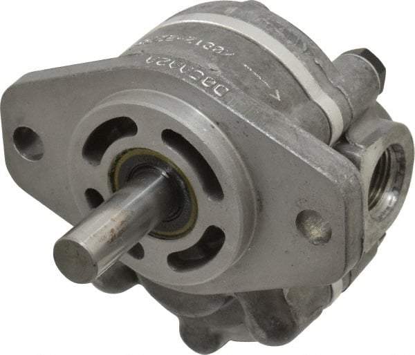 Parker - 0.9 GPM, 7/8-14 UNF-2B SAE Inlet Size, 2,500 RPM, 1/2" Shaft Diam, SAE AA Mount, Hydraulic Gear Pump - 0.89 GPM at 1,800 RPM, 1.78 GPM at 3,600 RPM, 2,500 psi Max Working Pressure, 7/8-14 SAE Port Size - Makers Industrial Supply