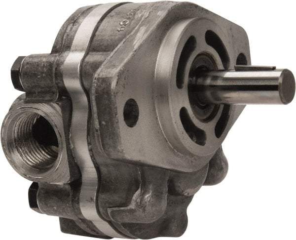 Parker - 1.3 GPM, 7/8-14 UNF-2B SAE Inlet Size, 2,500 RPM, 1/2" Shaft Diam, SAE AA Mount, Hydraulic Gear Pump - 1.31 GPM at 1,800 RPM, 2.62 GPM at 3,600 RPM, 2,500 psi Max Working Pressure, 7/8-14 SAE Port Size - Makers Industrial Supply