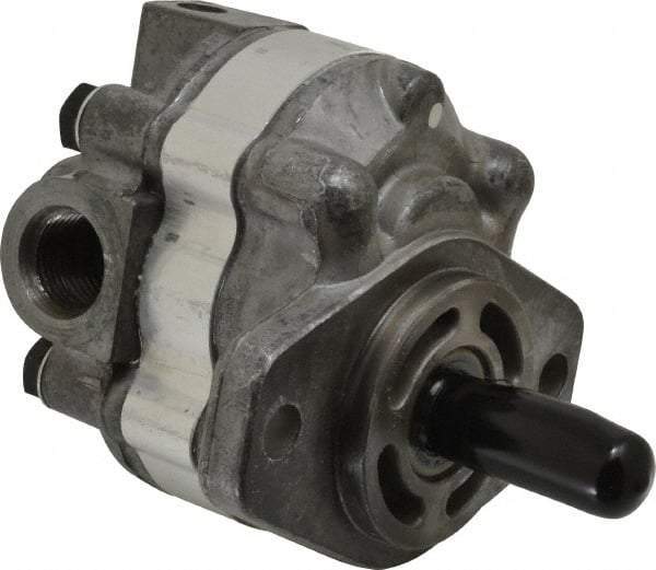 Parker - 3.1 GPM, 7/8-14 UNF-2B SAE Inlet Size, 2,500 RPM, 1/2" Shaft Diam, SAE AA Mount, Hydraulic Gear Pump - 3.15 GPM at 1,800 RPM, 6.3 GPM at 3,600 RPM, 2,500 psi Max Working Pressure, 7/8-14 SAE Port Size - Makers Industrial Supply