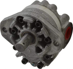 Parker - 4.7 GPM, 1-1/6-12 UNF-2B SAE Inlet Size, 2,500 RPM, 3/4" Shaft Diam, SAE A Mount, Hydraulic Gear Pump - 4.7 GPM at 1,800 RPM, 9.4 GPM at 3,600 RPM, 2,500 psi Max Working Pressure, 1-1/16-12 SAE Port Size - Makers Industrial Supply