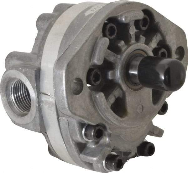 Parker - 5.9 GPM, 1-1/6-12 UNF-2B SAE Inlet Size, 2,500 RPM, 3/4" Shaft Diam, SAE A Mount, Hydraulic Gear Pump - 5.88 GPM at 1,800 RPM, 11.75 GPM at 3,600 RPM, 2,500 psi Max Working Pressure, 1-1/16-12 SAE Port Size - Makers Industrial Supply