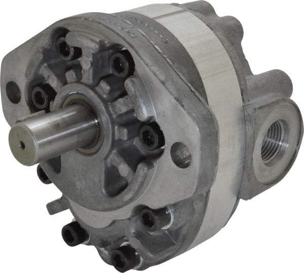 Parker - 9.2 GPM, 1-1/6-12 UNF-2B SAE Inlet Size, 2,500 RPM, 3/4" Shaft Diam, SAE A Mount, Hydraulic Gear Pump - 9.18 GPM at 1,800 RPM, 18.36 GPM at 3,600 RPM, 2,500 psi Max Working Pressure, 1-1/16-12 SAE Port Size - Makers Industrial Supply