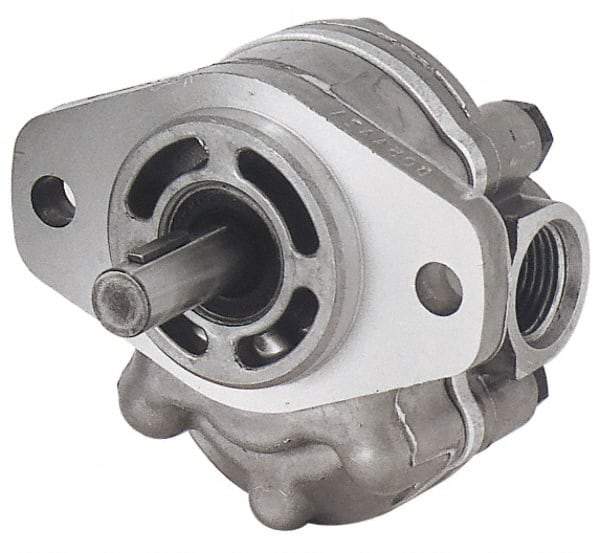 Parker - 20.9 GPM, 1-5/8-12 UNF-2B SAE Inlet Size, 2,500 RPM, 7/8" Shaft Diam, SAE B Mount, Hydraulic Gear Pump - 17.46 GPM at 1,800 RPM, 34.92 GPM at 3,600 RPM, 2,250 psi Max Working Pressure, 1-5/8-12 SAE Port Size - Makers Industrial Supply