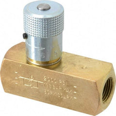 Parker - 8 GPM 3/8 Inlet Brass Hydraulic Control Valve - 3/8-18 Thread - Makers Industrial Supply