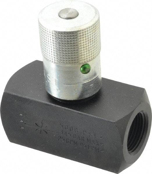 Parker - 25 GPM 3/4 Inlet Steel Hydraulic Control Valve - 3/4-14 Thread - Makers Industrial Supply