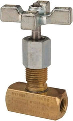 Parker - 3 GPM 1/8 Inlet Brass Hydraulic Control Valve - 1/8-27 Thread - Makers Industrial Supply