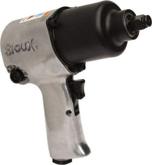 Sioux Tools - 1/2" Drive, 8,000 RPM, 425 Ft/Lb Torque Impact Wrench - Pistol Grip Handle, 1,200 IPM, 4 to 16.8 CFM, 1/4" NPT Inlet - Makers Industrial Supply