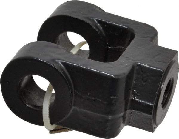 Schrader Bellows - 7/16-20 Thread, Hydraulic Cylinder Female Rod Clevis - 4,250 Lb Capacity - Makers Industrial Supply