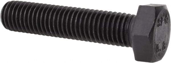 Value Collection - M12x1.75mm Metric Coarse, 55mm Length Under Head Hex Head Cap Screw - Fully Threaded, Grade 8.8 Steel, Uncoated, 19mm Hex - Makers Industrial Supply