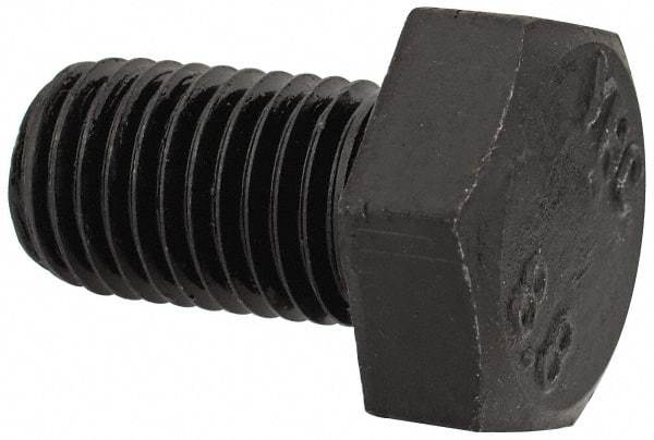 Value Collection - M12x1.50mm Metric Fine, 20mm Length Under Head Hex Head Cap Screw - Fully Threaded, Grade 8.8 Steel, Uncoated, 19mm Hex - Makers Industrial Supply