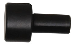 Gibraltar - 15/32" OAL, 1/4" Head Height, 3/8" OD, Low Carbon Steel, Ground, Press Fit Rest Button - Black Oxide Coating, 0.1885" Pin Diam - Makers Industrial Supply