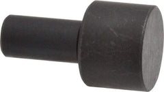 Gibraltar - 27/32" OAL, 3/8" Head Height, 1/2" OD, Low Carbon Steel, Ground, Press Fit Rest Button - Black Oxide Coating, 1/4" Pin Diam - Makers Industrial Supply