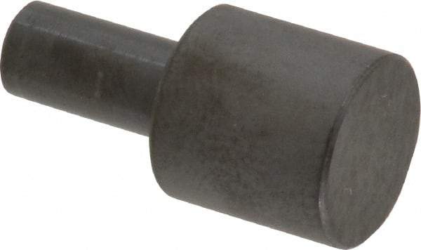 Gibraltar - 31/32" OAL, 1/2" Head Height, 1/2" OD, Low Carbon Steel, Ground, Press Fit Rest Button - Black Oxide Coating, 1/4" Pin Diam - Makers Industrial Supply