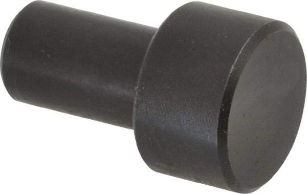 Gibraltar - 27/32" OAL, 3/8" Head Height, 5/8" OD, Low Carbon Steel, Ground, Press Fit Rest Button - Black Oxide Coating, 3/8" Pin Diam - Makers Industrial Supply