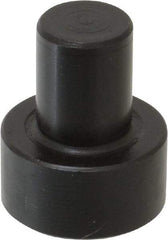 Gibraltar - 1-1/32" OAL, 7/16" Head Height, 7/8" OD, Low Carbon Steel, Ground, Press Fit Rest Button - Black Oxide Coating, 1/2" Pin Diam - Makers Industrial Supply