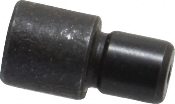 Gibraltar - 15/32" OAL, 1/4" Head Height, 1/4" OD, 52100 Steel, Unground, Press Fit Rest Button - Black Oxide Coating, 0.1885" Pin Diam - Makers Industrial Supply