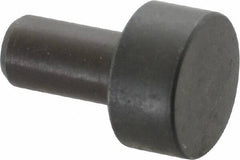 Gibraltar - 23/32" OAL, 1/4" Head Height, 1/2" OD, 52100 Steel, Unground, Press Fit Rest Button - Black Oxide Coating, 1/4" Pin Diam - Makers Industrial Supply