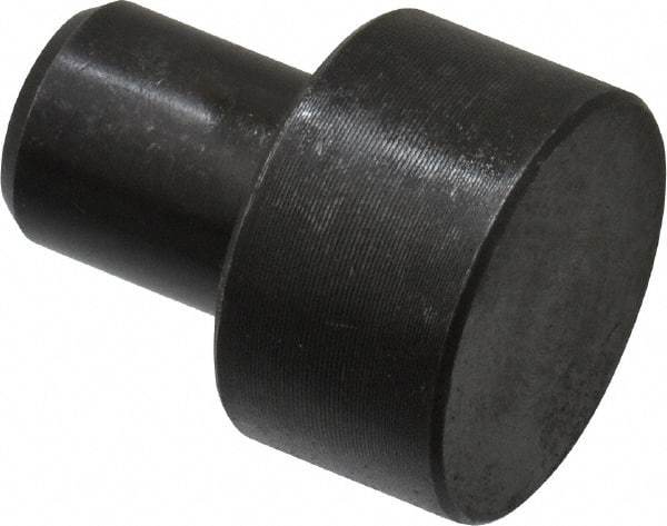 Gibraltar - 1-3/32" OAL, 1/2" Head Height, 7/8" OD, 52100 Steel, Unground, Press Fit Rest Button - Black Oxide Coating, 1/2" Pin Diam - Makers Industrial Supply