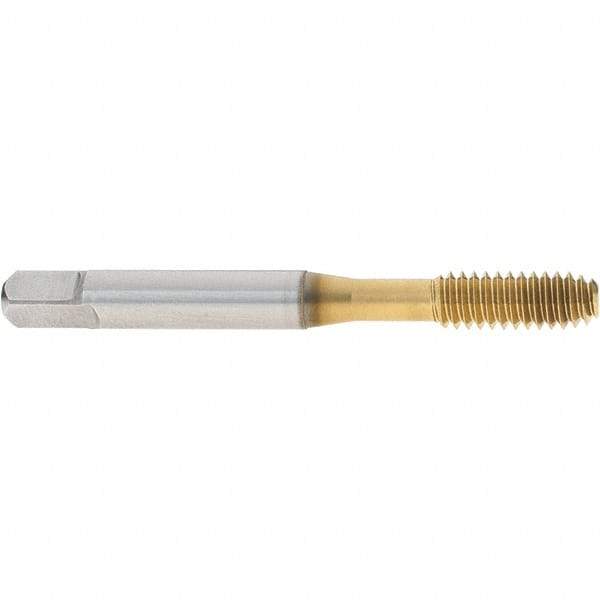 OSG - 1/4-20 UNC H3 Thread Limit Modified Bottoming Thread Forming Tap - Cobalt, TiN Finish, 2-1/2" OAL, 1" Thread Length, Right Hand Thread, Series HY-PRO NRT - Makers Industrial Supply