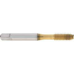 OSG - 1/4-20 UNC H3 Thread Limit Modified Bottoming Thread Forming Tap - Cobalt, TiN Finish, 2-1/2" OAL, 1" Thread Length, Right Hand Thread, Series HY-PRO NRT - Makers Industrial Supply